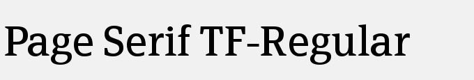 Page Serif TF-Regular